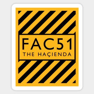 Factory Records Hacienda FAC51 Sticker